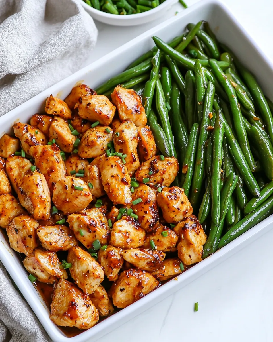 Easy Honey Garlic Chicken and Green Beans recipe photo