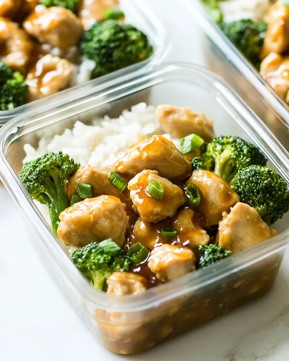 Classic Honey Ginger Chicken Meal Prep Bowls image