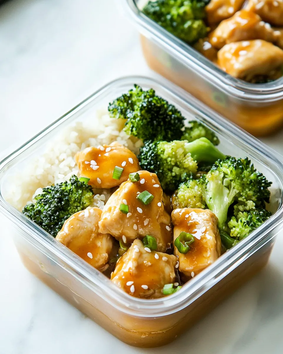 Delicious Honey Ginger Chicken Meal Prep Bowls dish photo