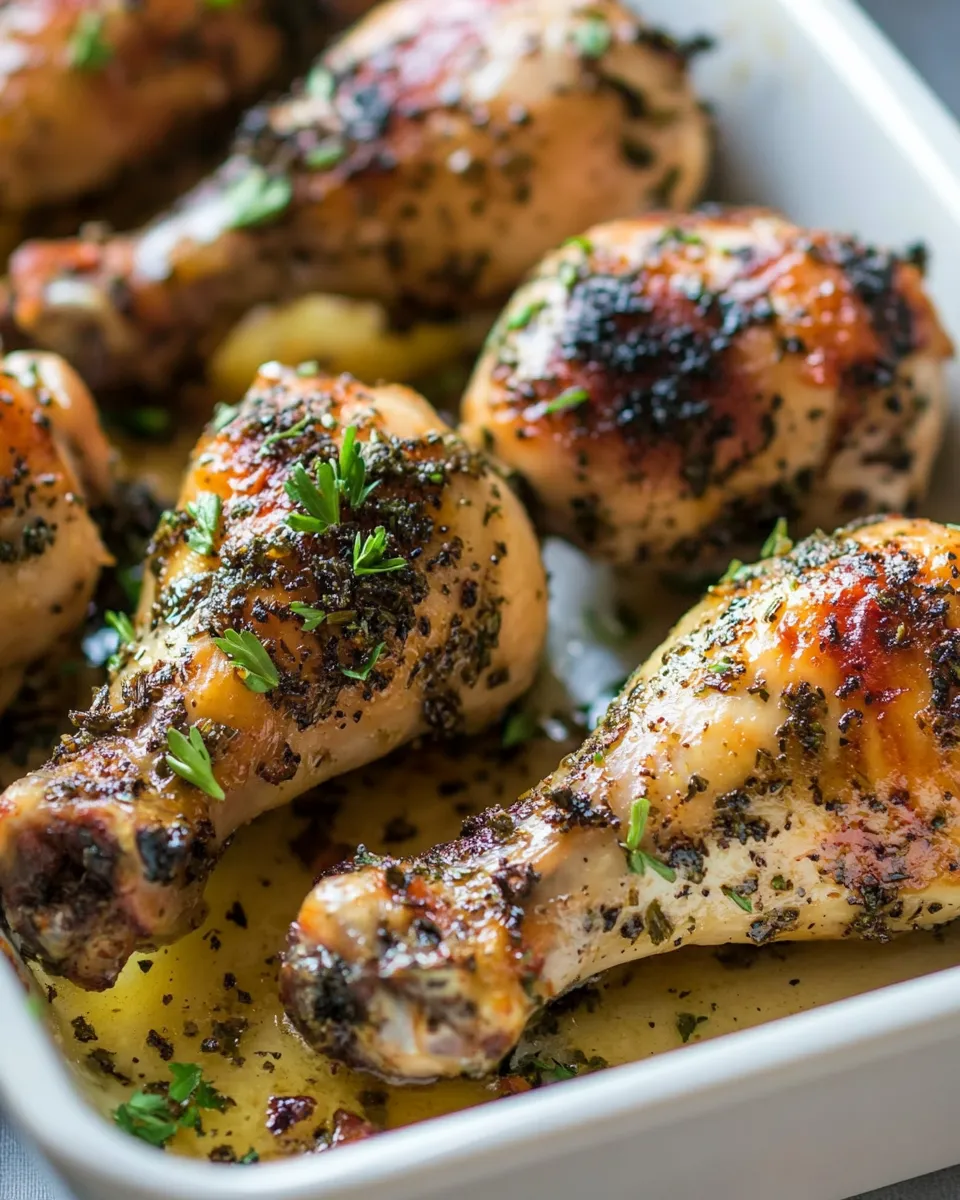 Easy Honey Herb Chicken Drumsticks recipe photo