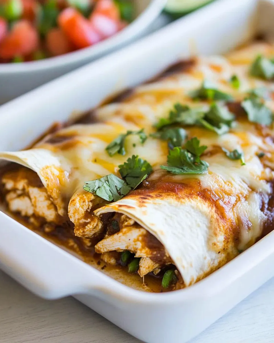 Classic Honey Lime Chicken Enchiladas dish photo