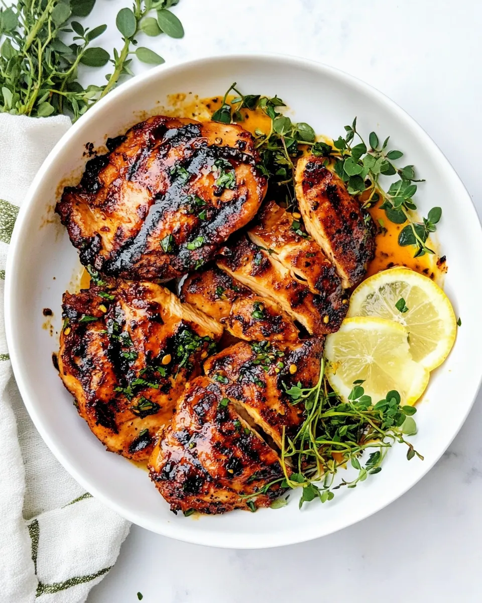 Delicious Honey Mustard Chicken food shot