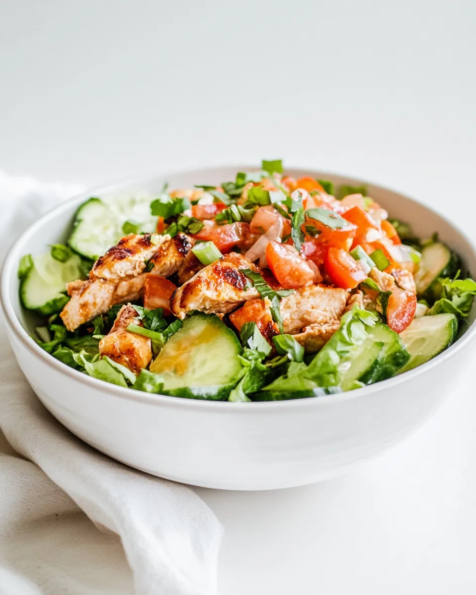 Easy Hot Honey Chicken Salad recipe photo