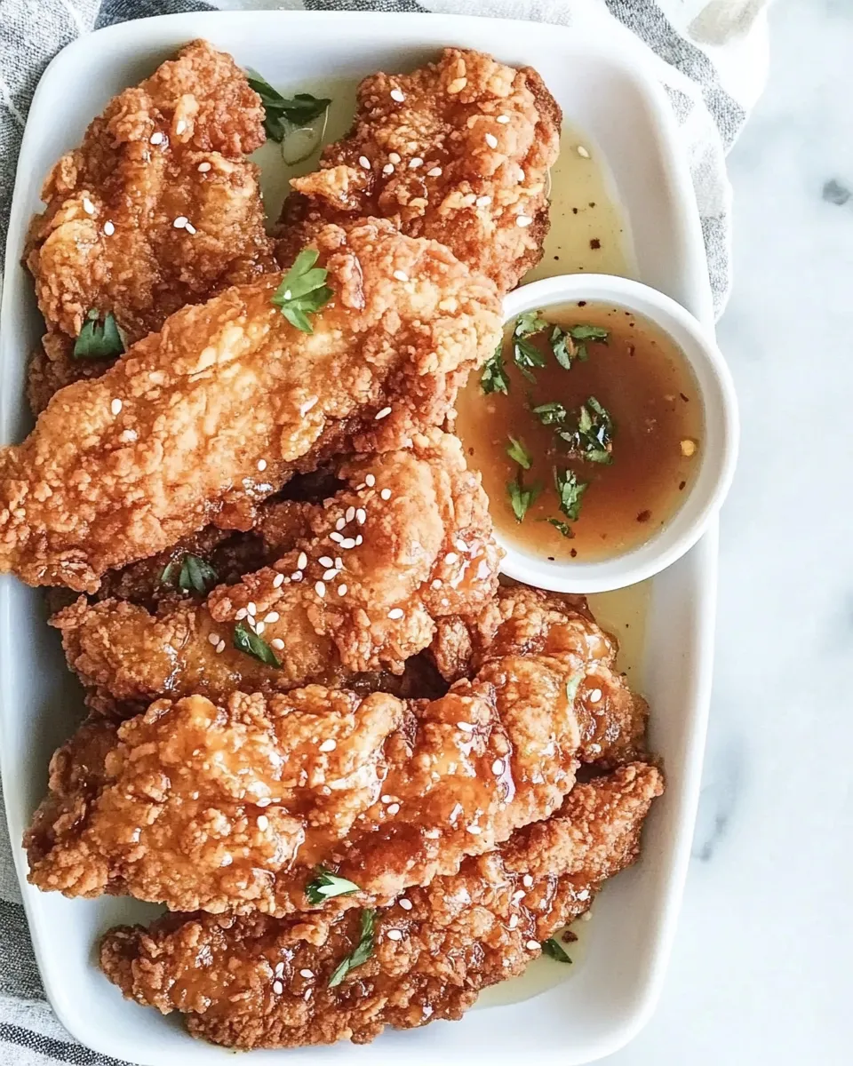 Easy Hot Honey Chicken Tenders recipe photo