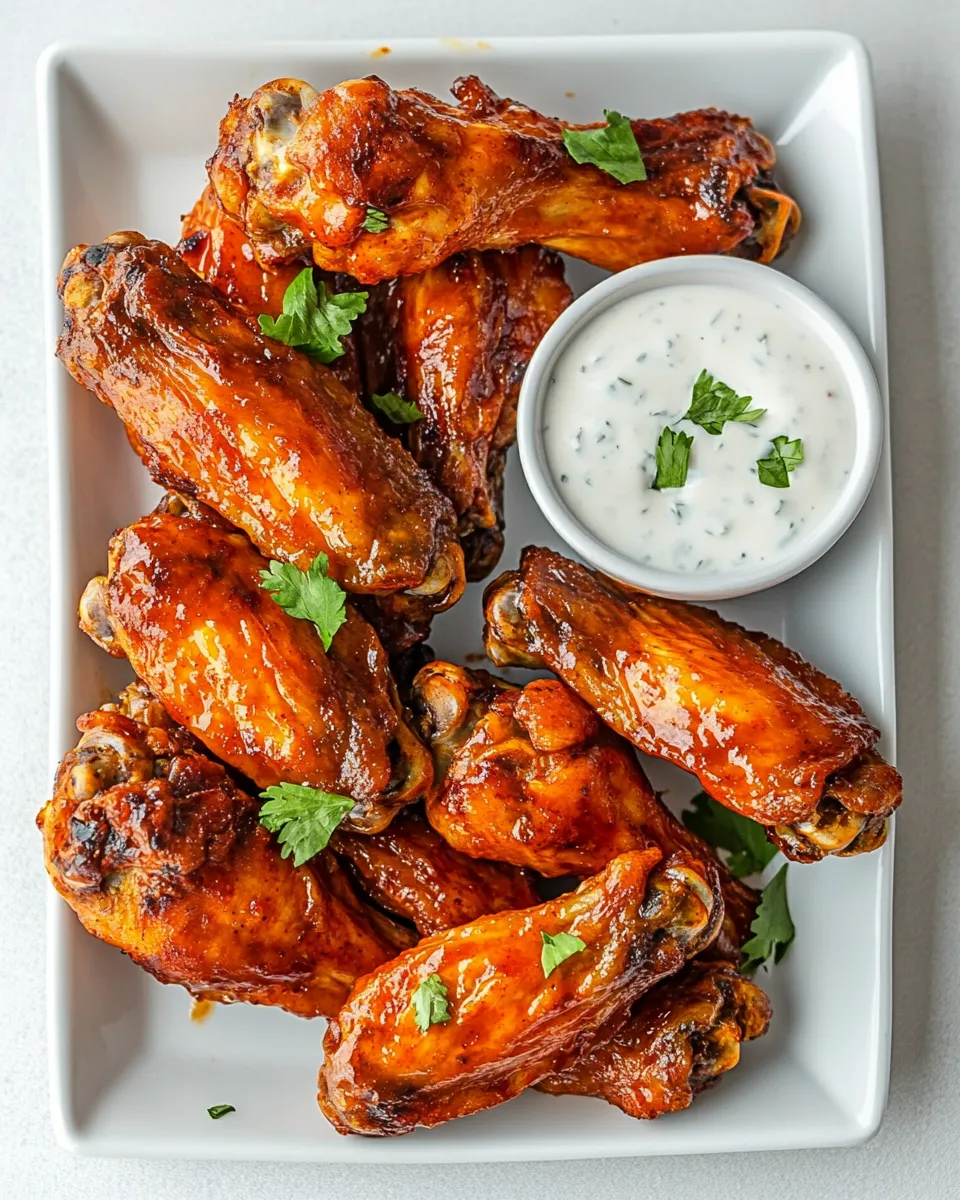 Classic Hot & Spicy Baked Buffalo Chicken Wings image
