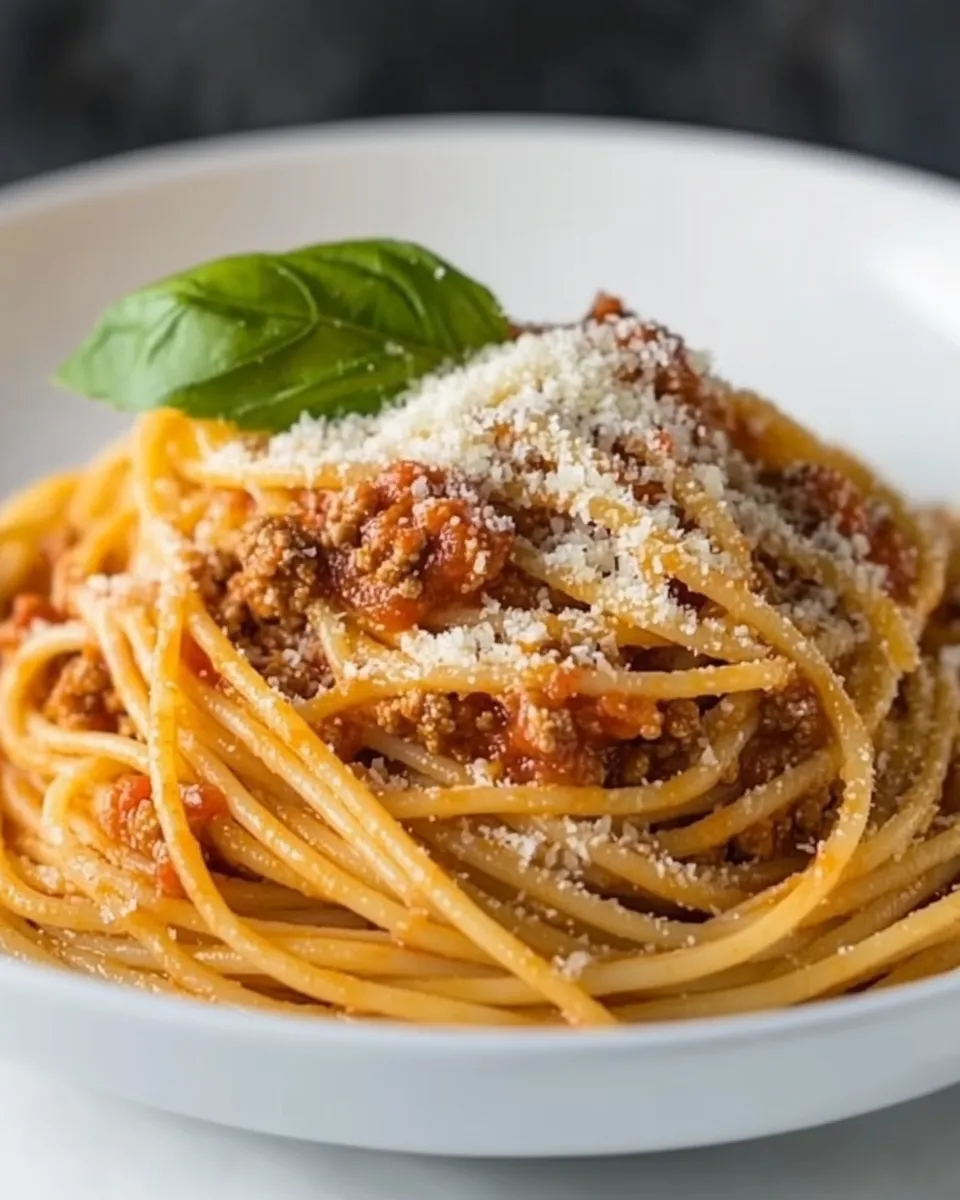 Easy How to Make Spaghetti with Ground Beef and Ragu Sauce shot