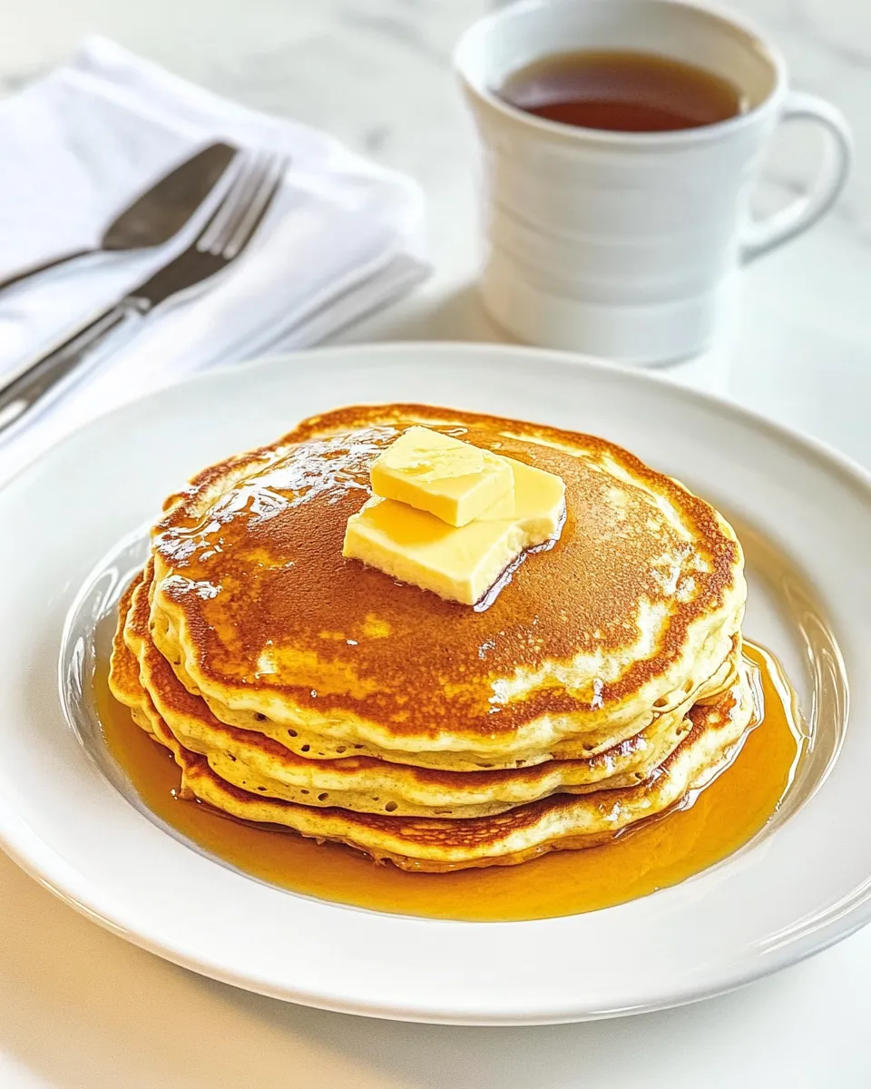 Delicious IHOP Protein Pancakes plate image