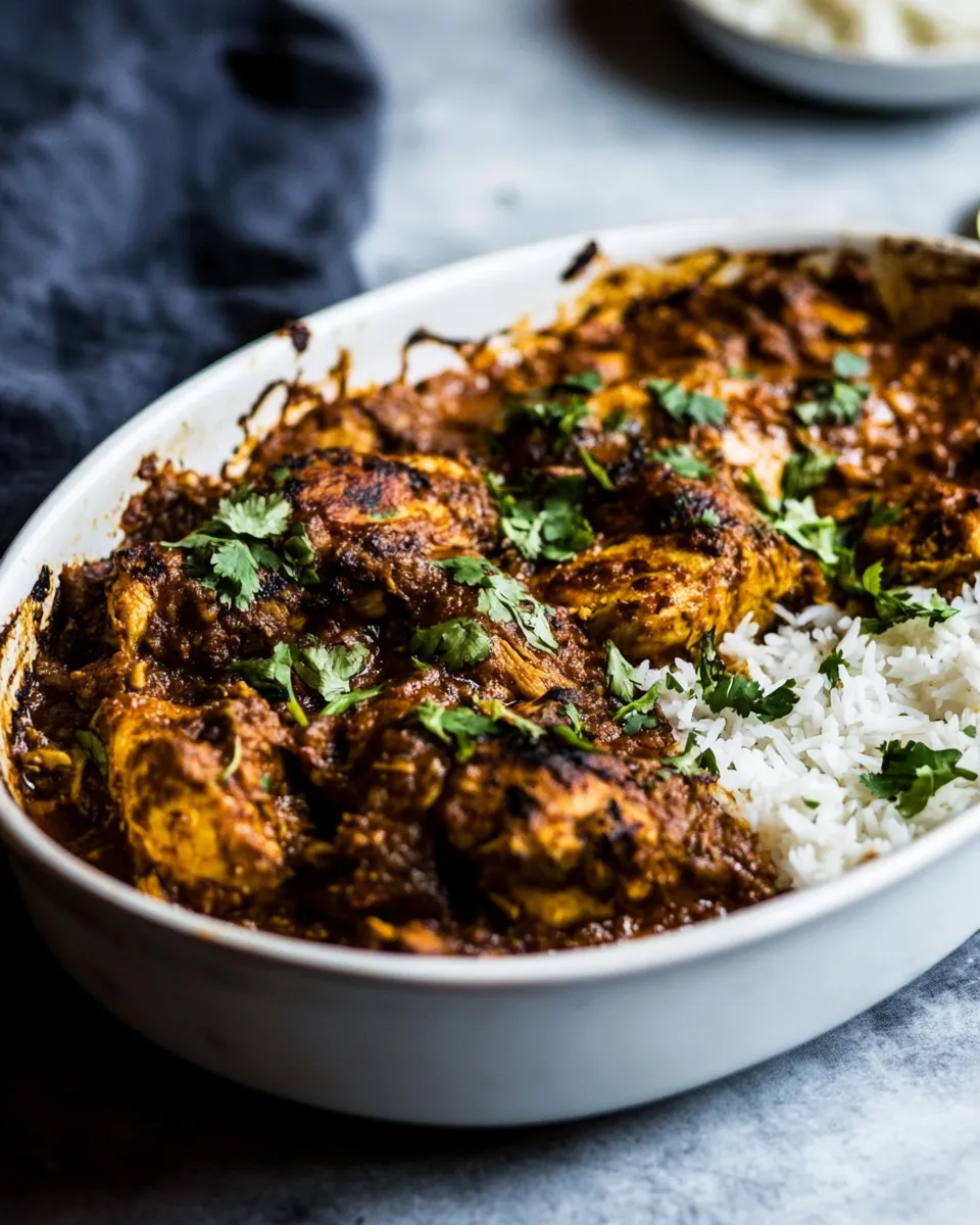 Easy Indian Chicken Rice Casserole recipe photo