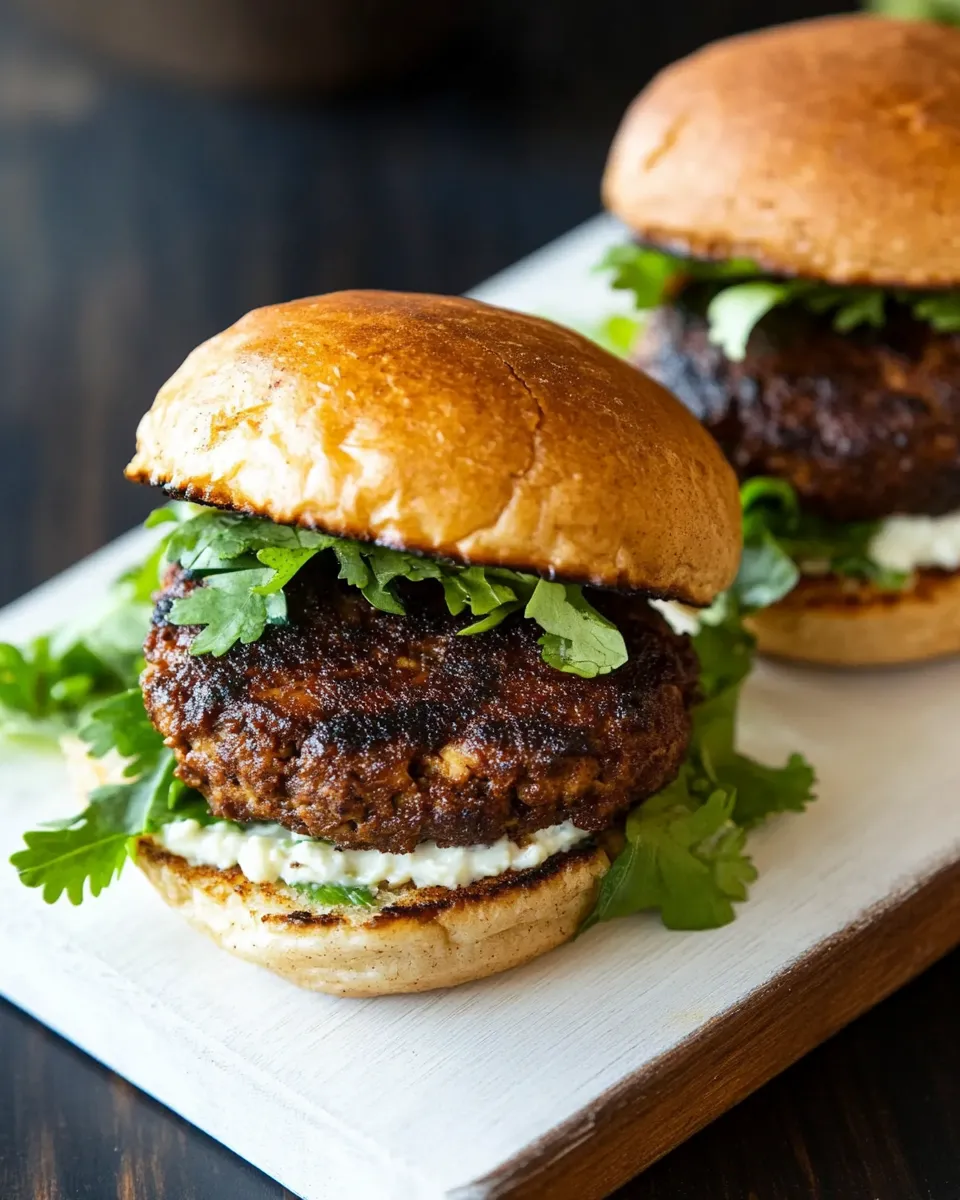 Delicious Indian Spiced Black Bean & Tofu Burgers plate image
