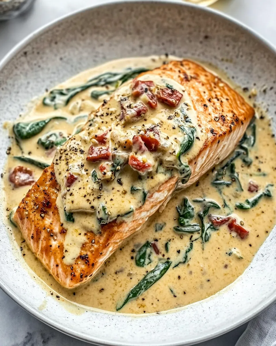 Easy Insanely Good Creamy Tuscan Garlic Salmon recipe photo