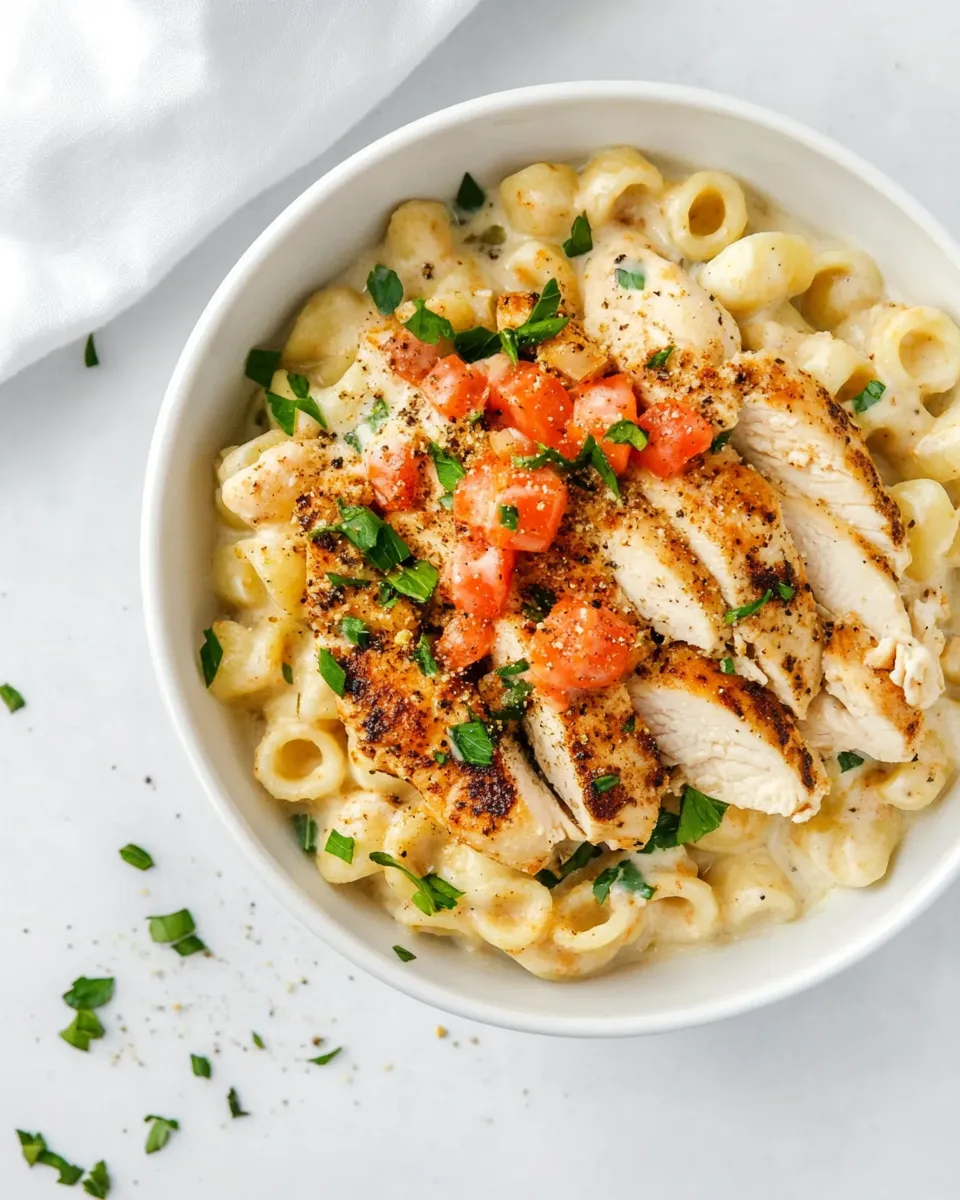 Easy Instant Pot Cajun Chicken Alfredo food shot