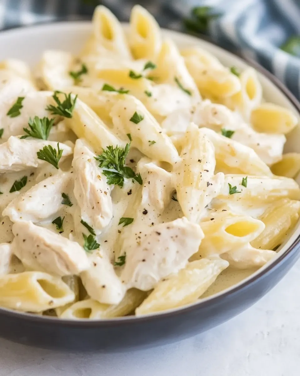 Delicious Instant Pot Chicken Alfredo Pasta image