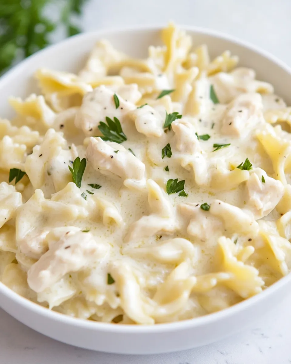 Quick Instant Pot Chicken Alfredo Pasta recipe photo