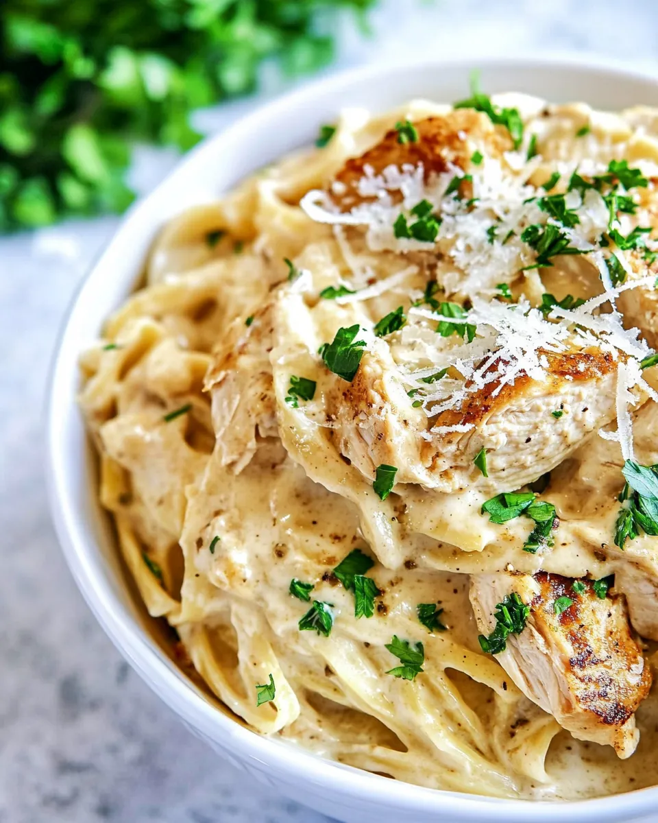 Classic Instant Pot Chicken Alfredo With Jar Sauce image
