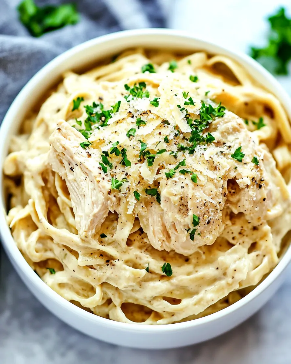 Easy Instant Pot Chicken Alfredo With Jar Sauce recipe photo