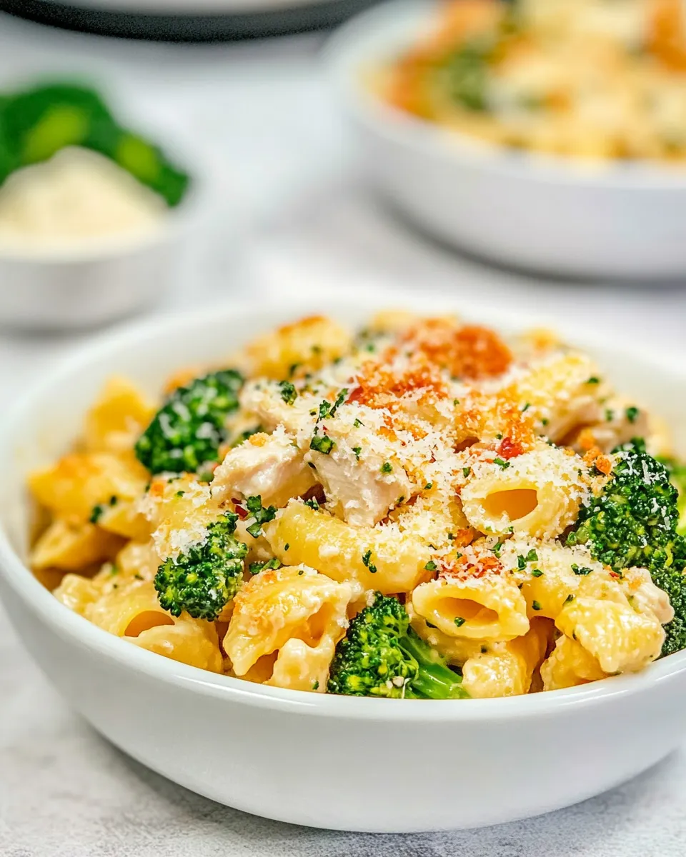 Delicious Instant Pot Chicken Broccoli Pasta image