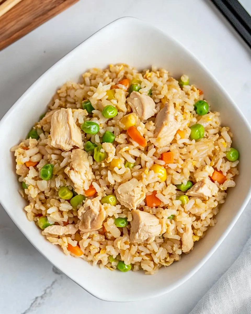 Savory Instant Pot Chicken Fried Rice dish photo