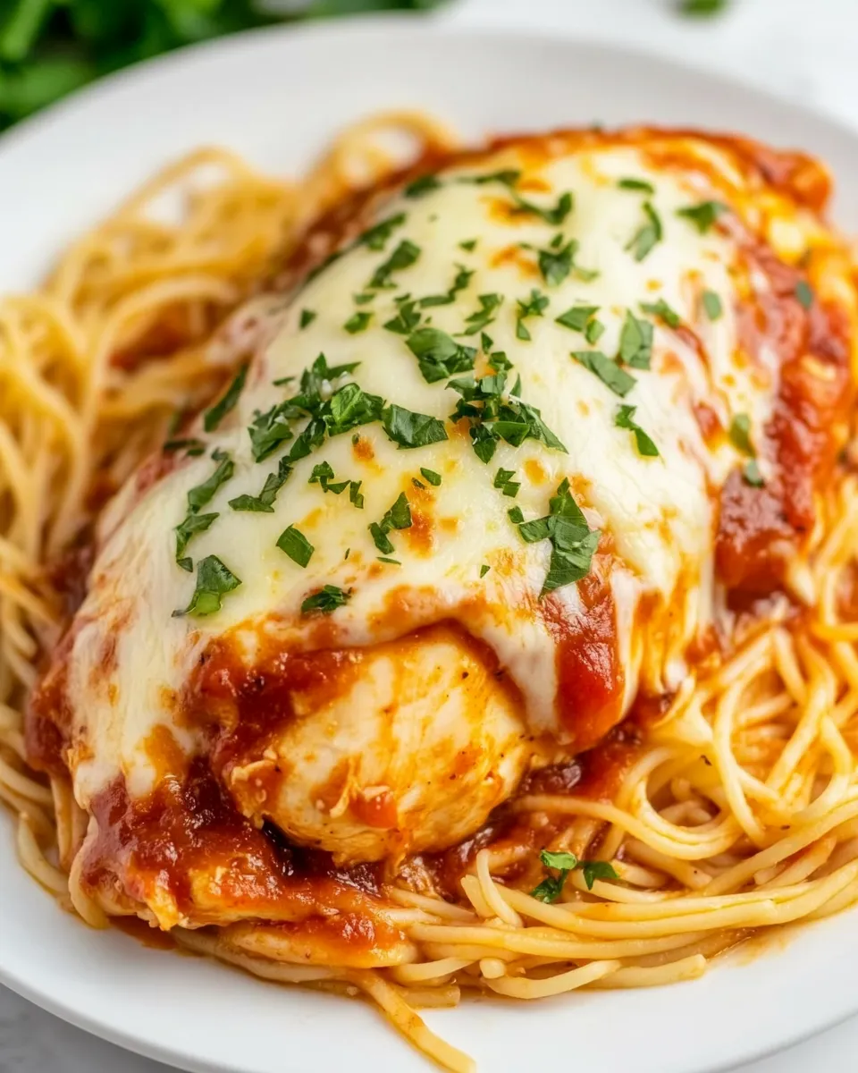 Quick Instant Pot Chicken Parmesan shot