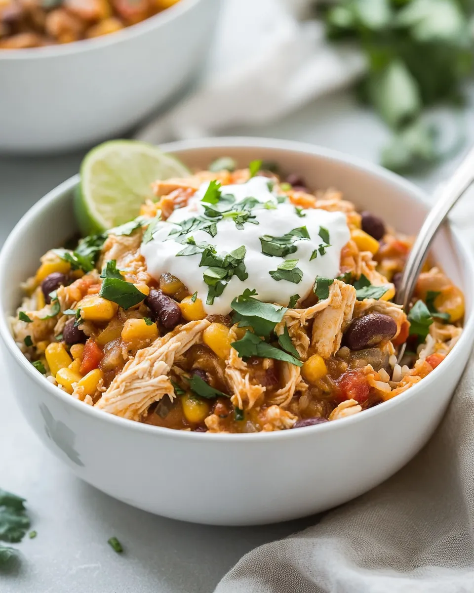 Delicious Instant Pot Chicken Taco Bowls recipe photo