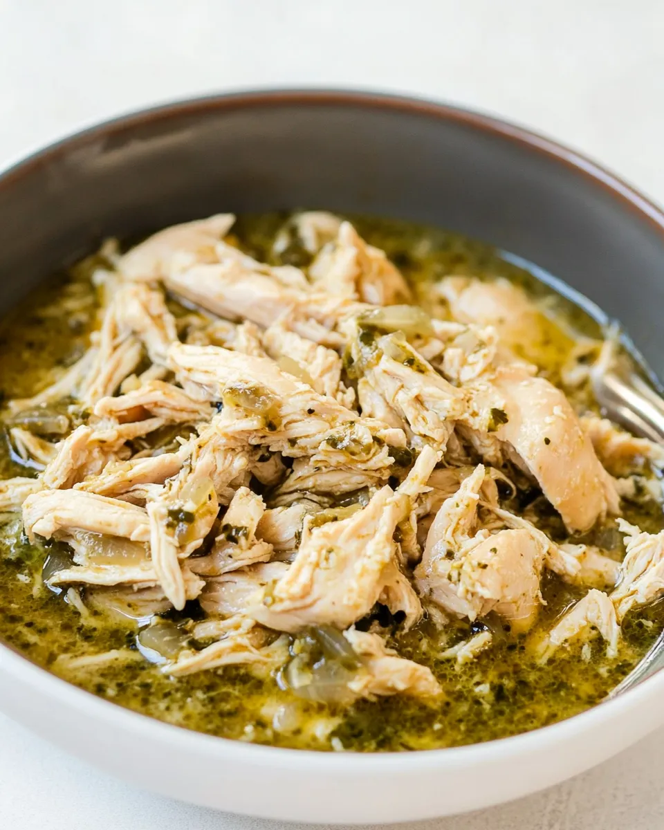 Homemade Instant Pot Chile Verde Shredded Chicken recipe photo