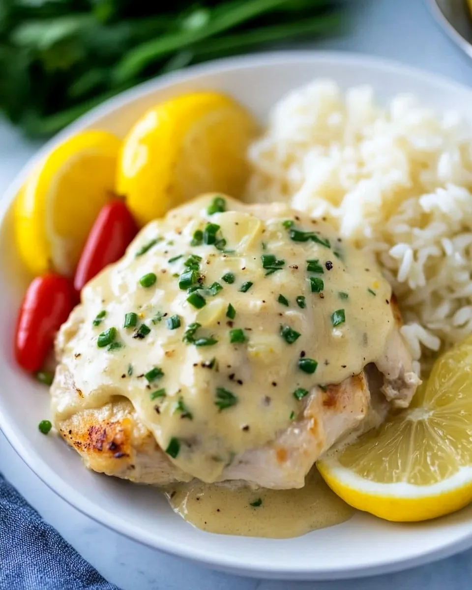 Easy Instant Pot Creamy Lemon Chicken photo