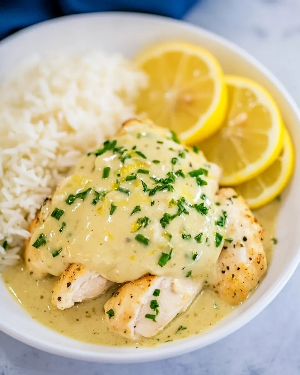 Quick Instant Pot Creamy Lemon Chicken recipe photo