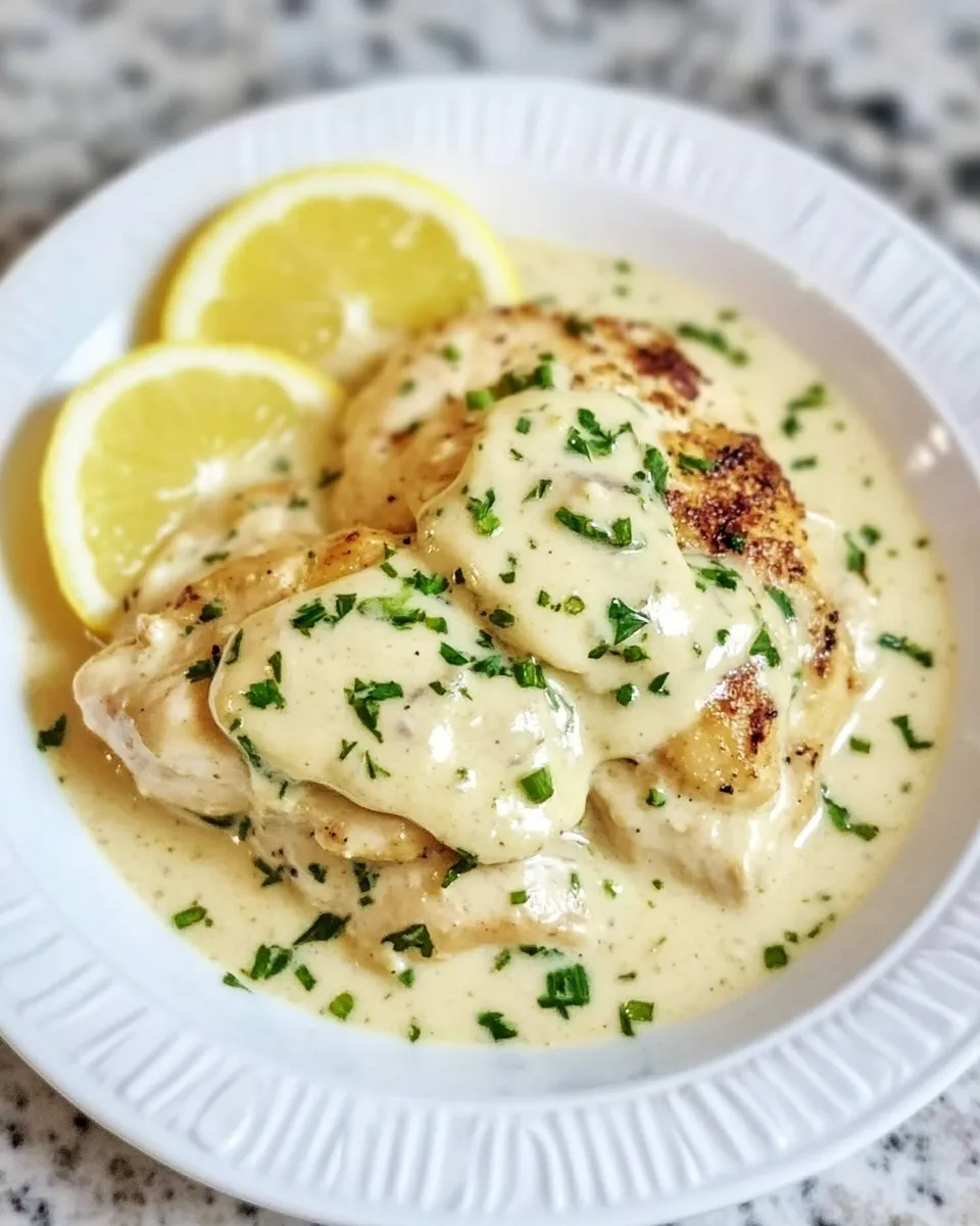 Healthy Instant Pot Creamy Lemon Chicken dish photo