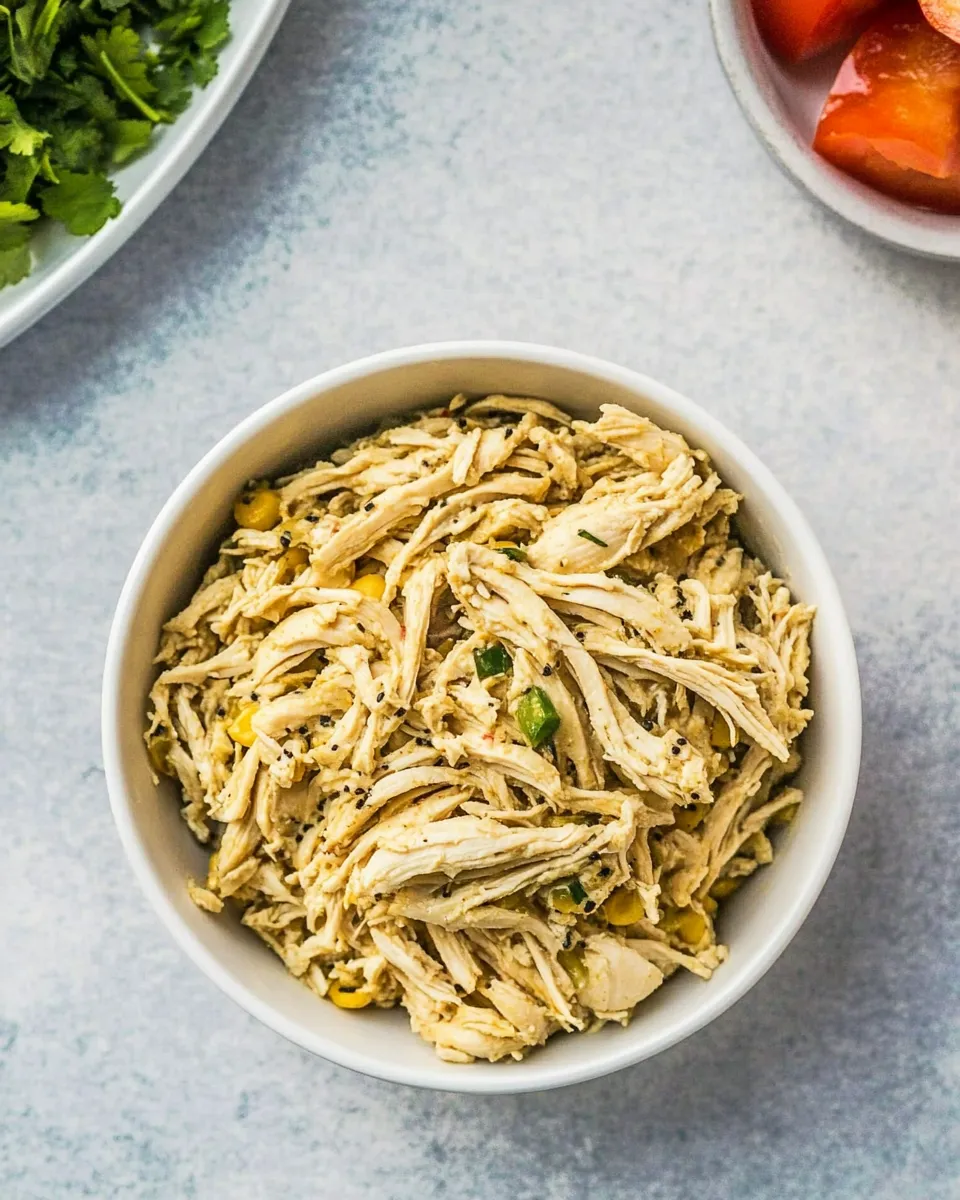Delicious Instant Pot Everything Shredded Chicken food shot