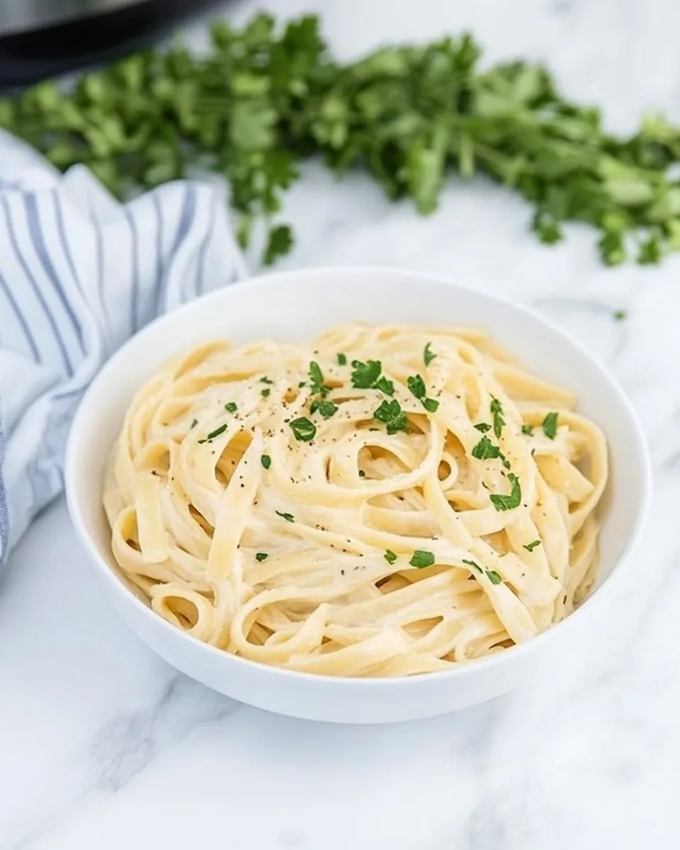 Delicious Instant Pot Fettuccine Alfredo image