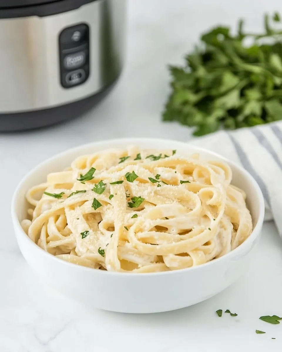Classic Instant Pot Fettuccine Alfredo dish photo