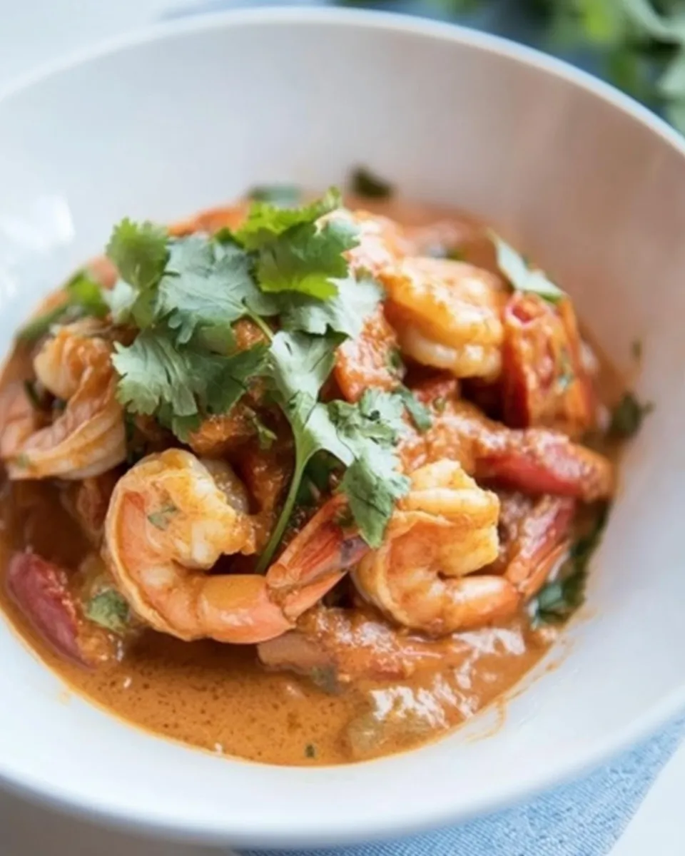 Quick Instant Pot Indian Butter Shrimp dish photo