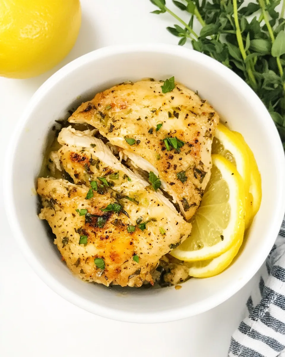 Easy Instant Pot Lemon Chicken food shot
