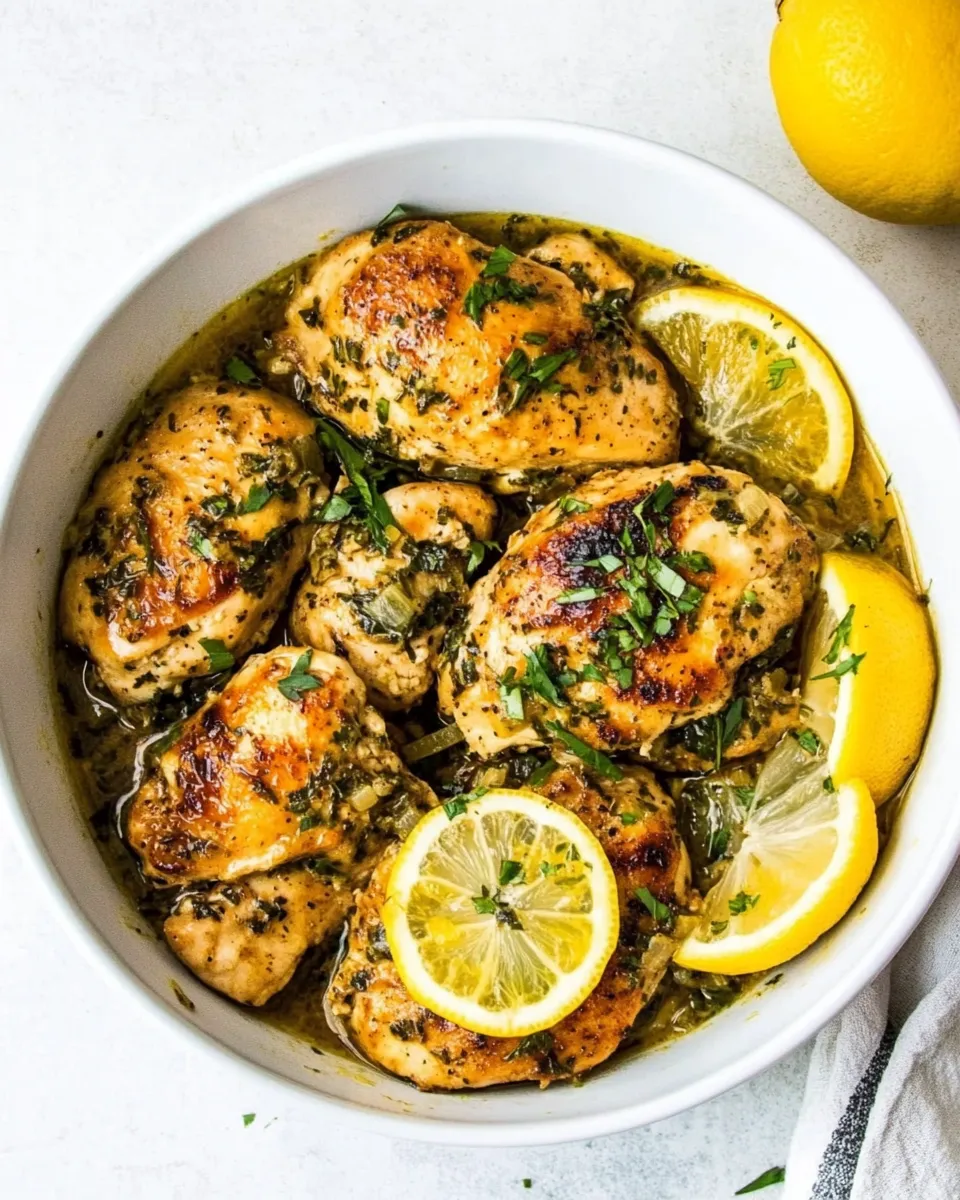 Delicious Instant Pot Lemon Garlic Chicken image