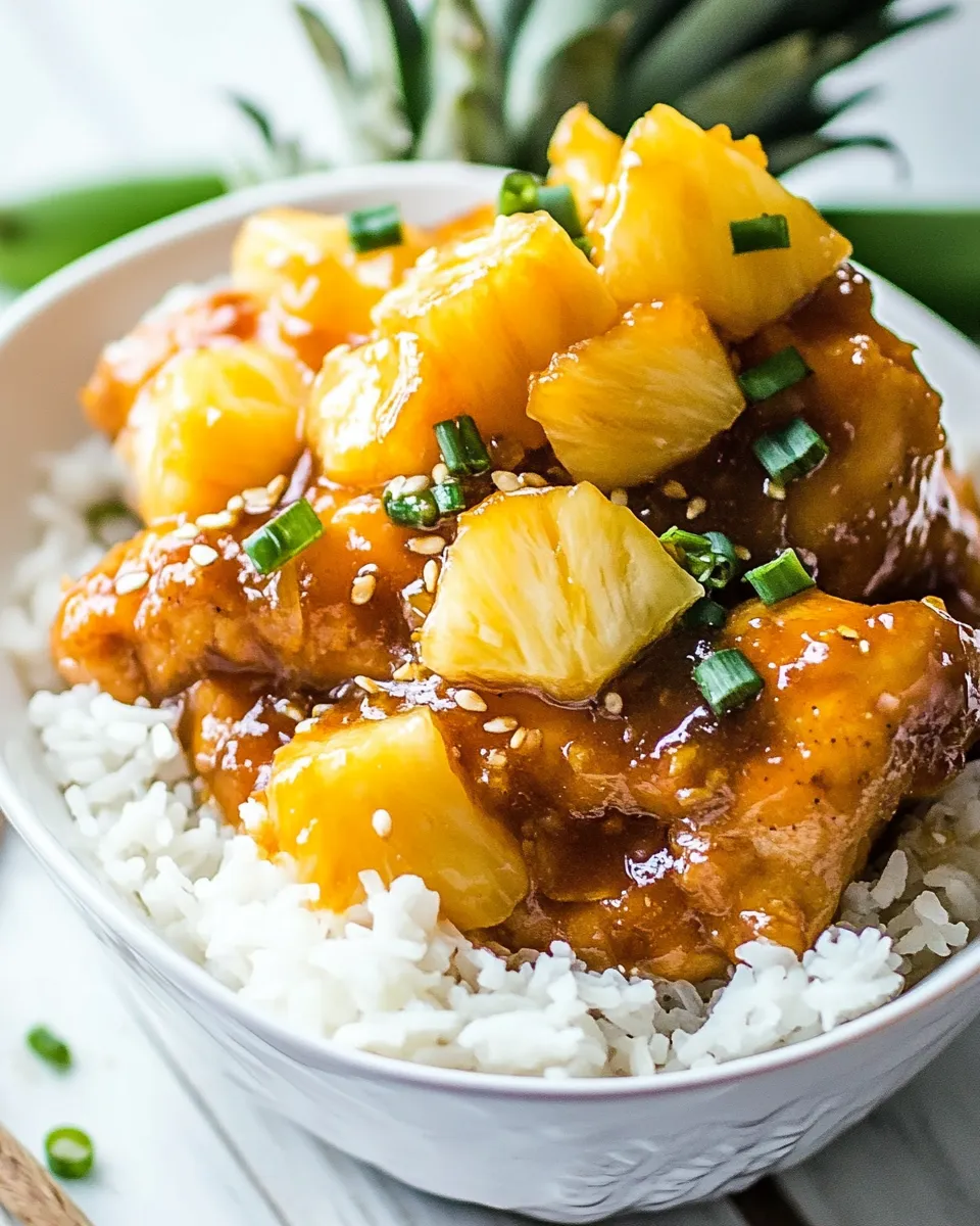 Quick Instant Pot Pineapple Chicken recipe photo