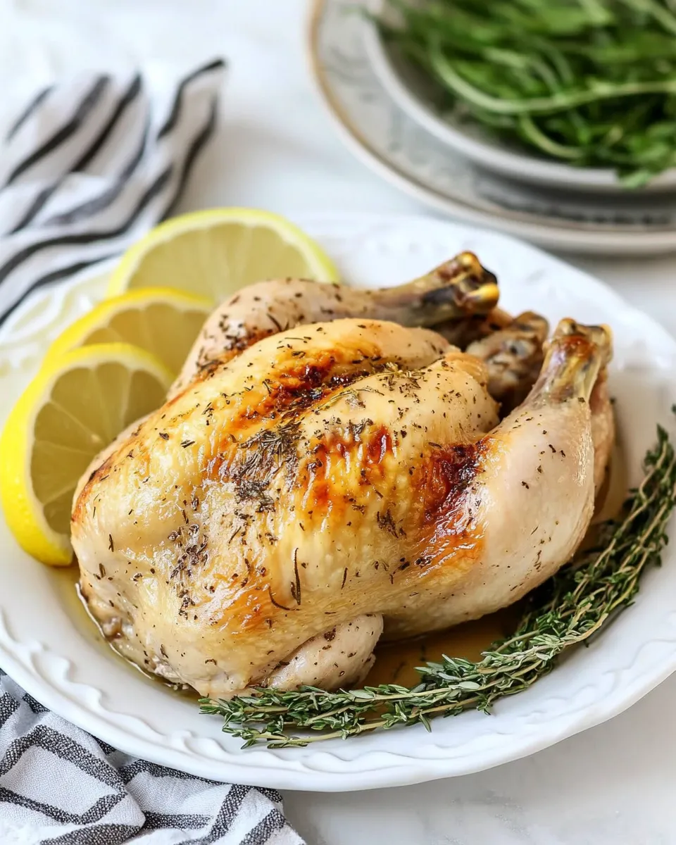 Savory Instant Pot Rotisserie Chicken shot