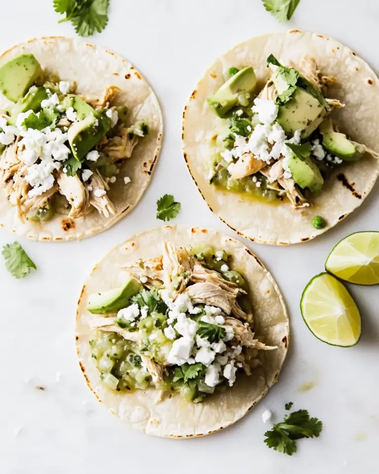 Easy Instant Pot Salsa Verde Chicken Tacos photo