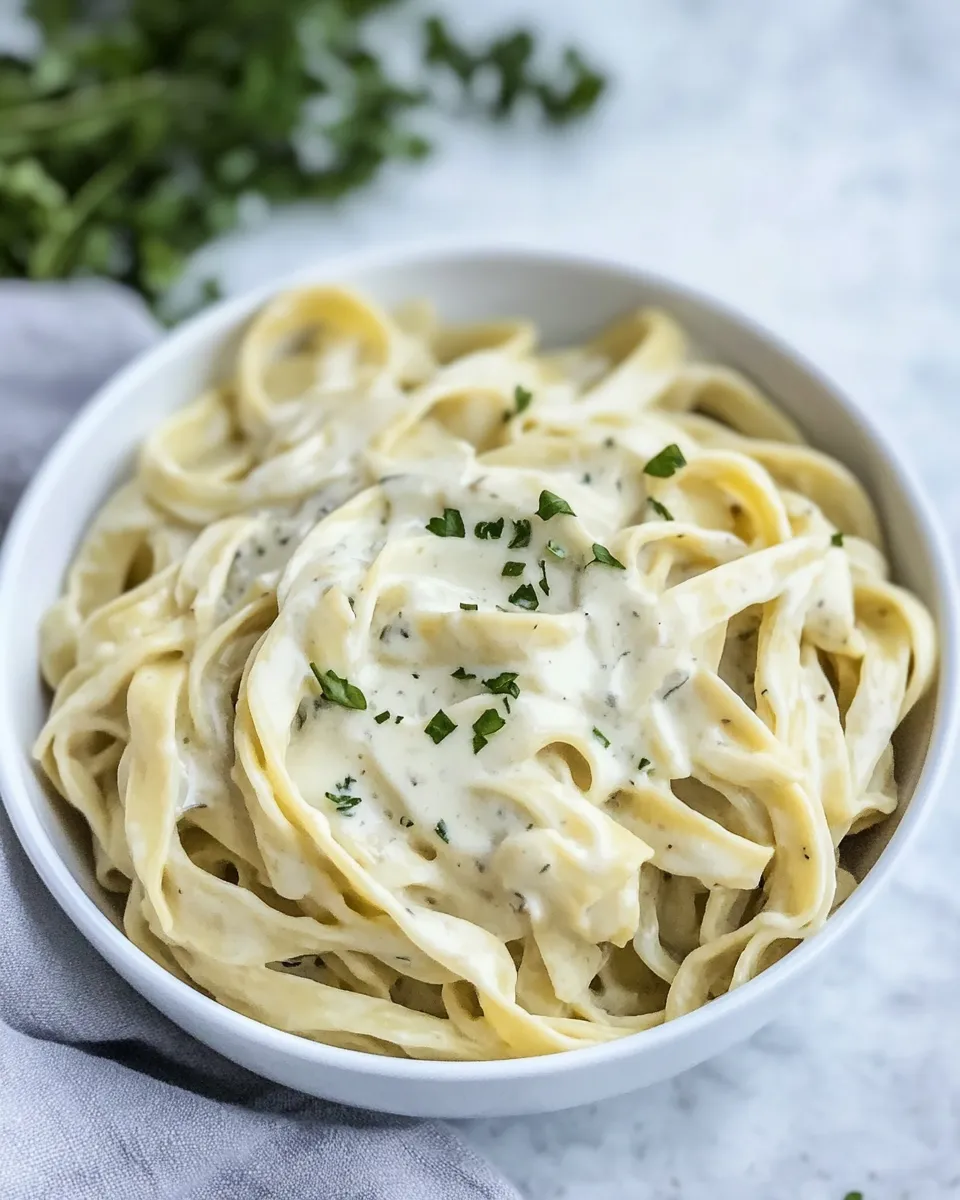 Healthy Instant Pot Skinny Fettuccine Alfredo recipe photo