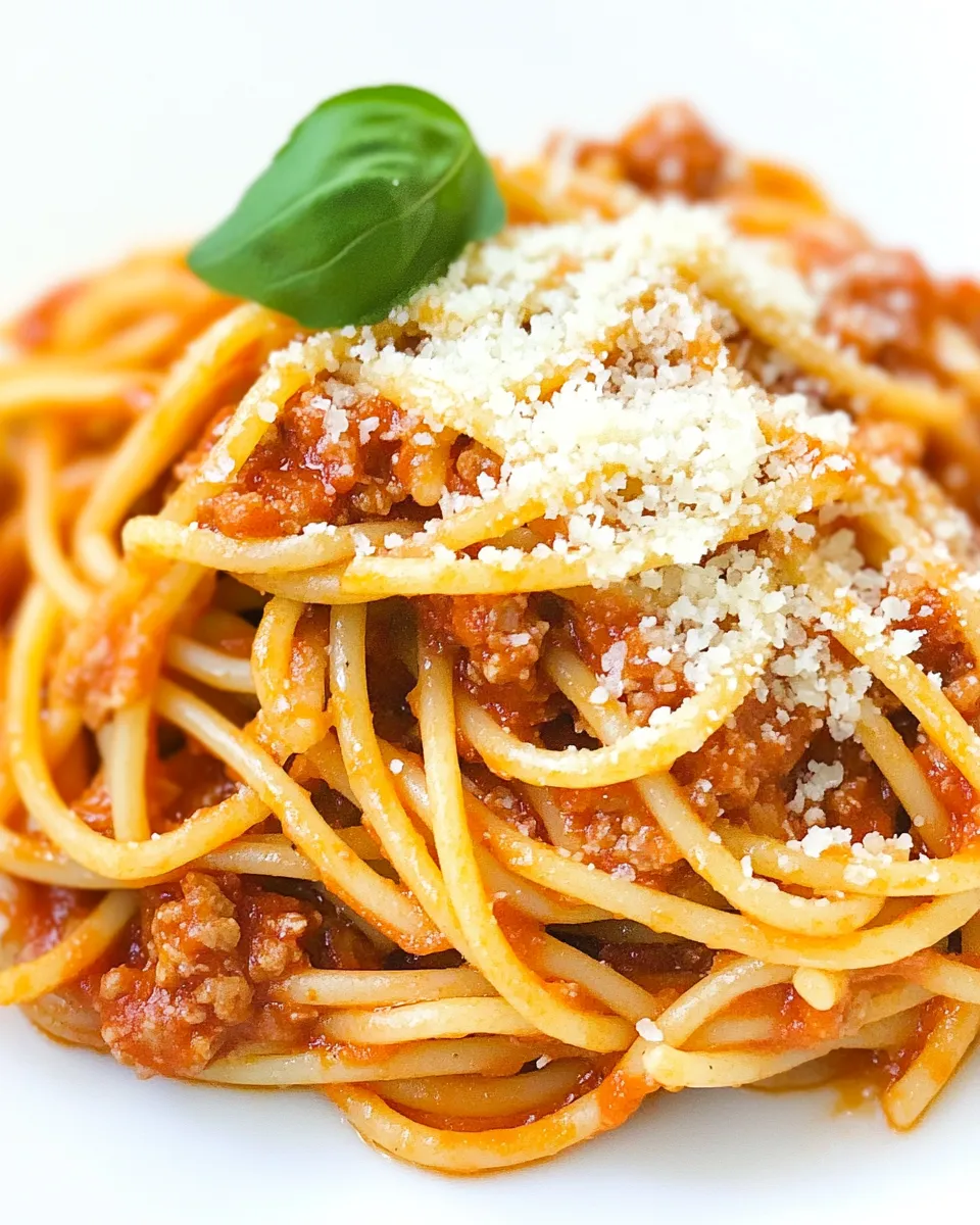 Quick Instant Pot Spaghetti Recipe shot