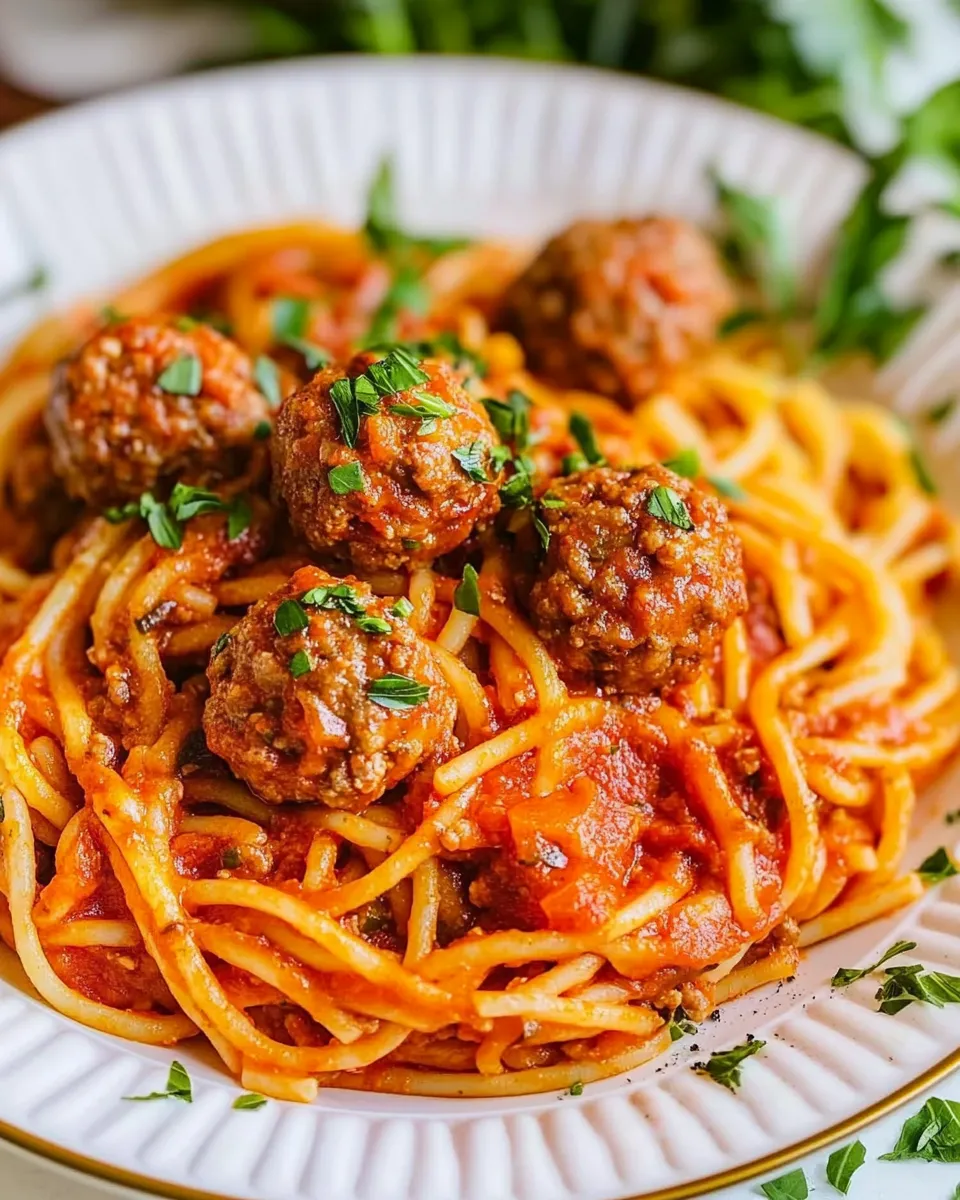 Classic Instant Pot Spaghetti and Meatballs recipe photo