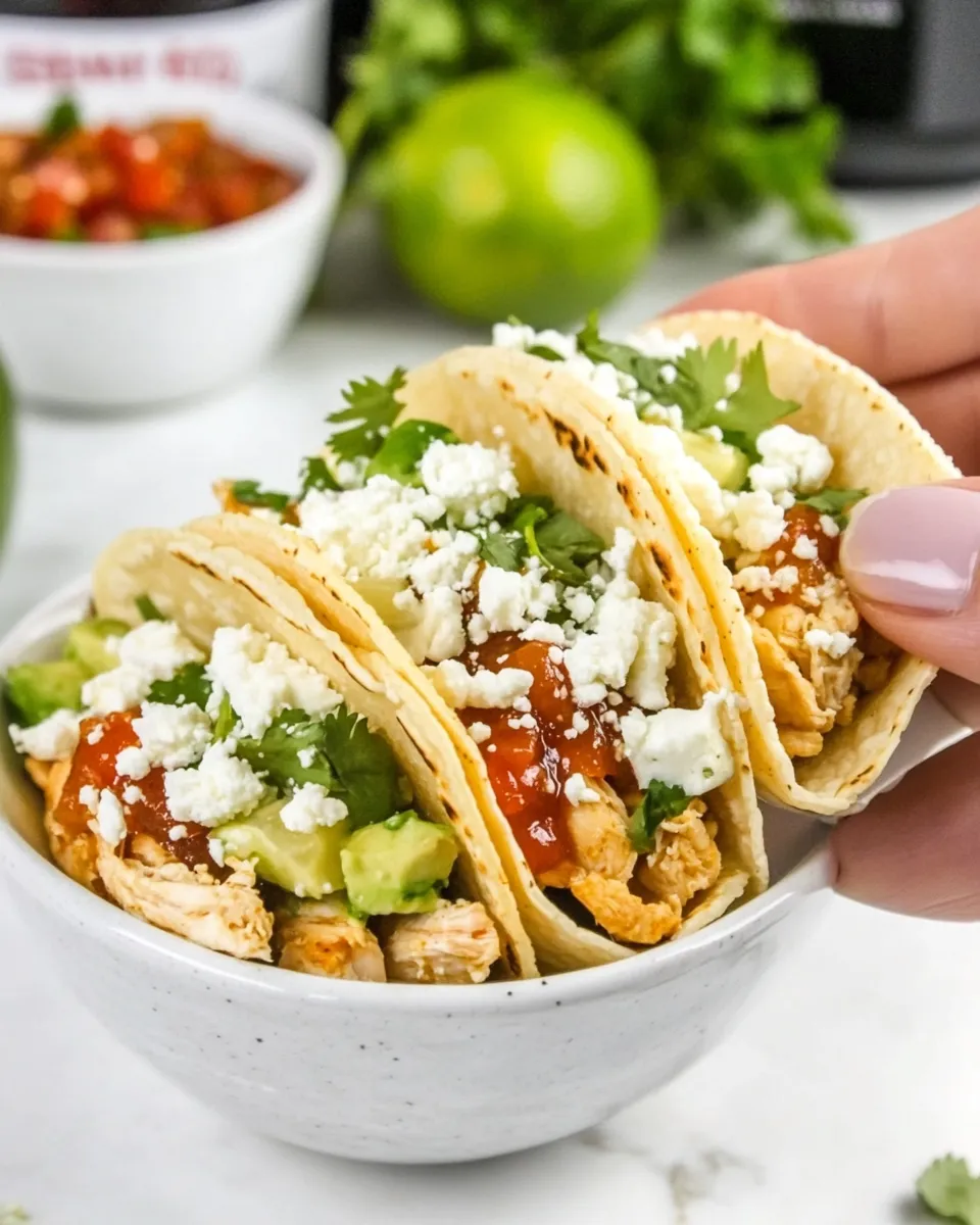 Easy Instant Pot Sriracha Chicken Tacos photo