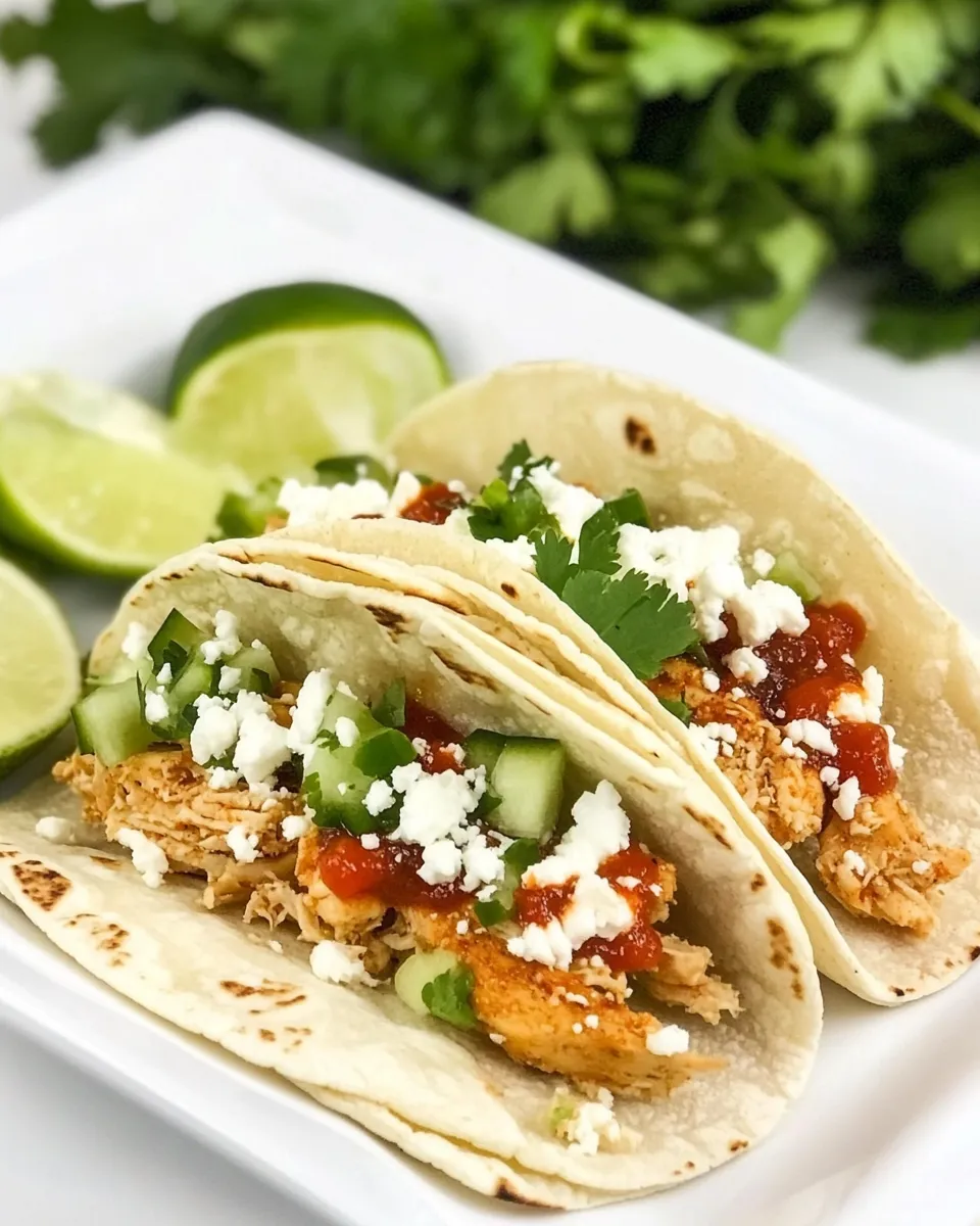 Quick Instant Pot Sriracha Chicken Tacos recipe photo