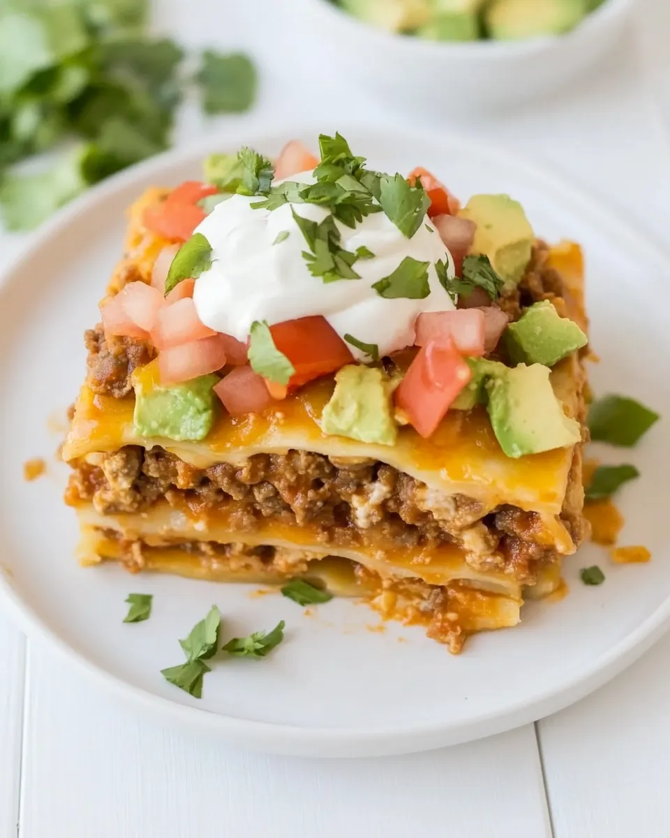 Delicious Instant Pot Taco Lasagna image
