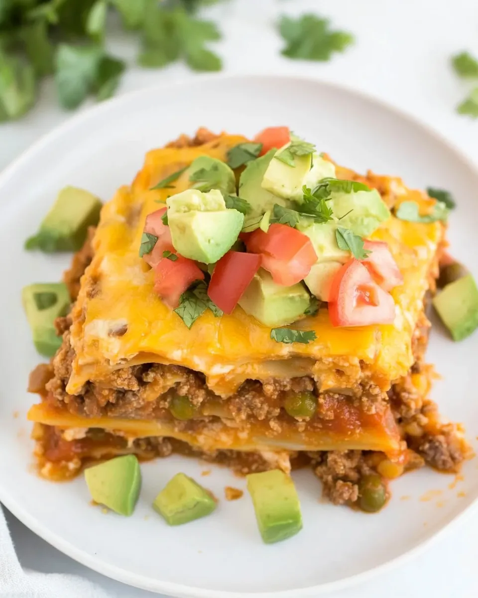 Quick Instant Pot Taco Lasagna recipe photo