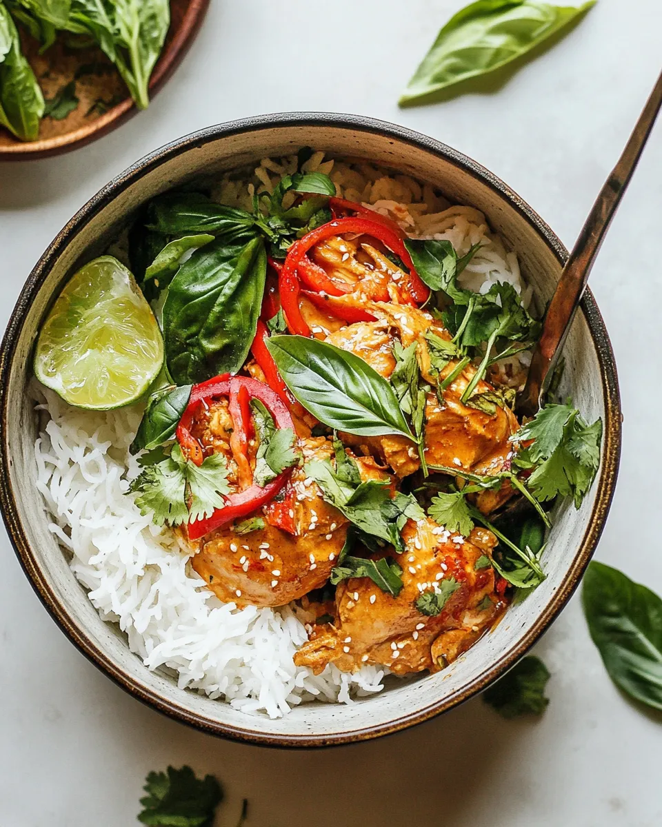 Easy Instant Pot Thai Lemongrass Chicken. food shot