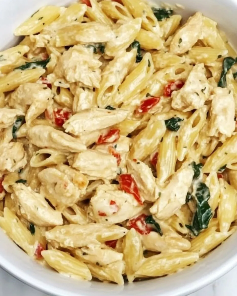 Homemade Instant Pot Tuscan Chicken Pasta Recipe photo