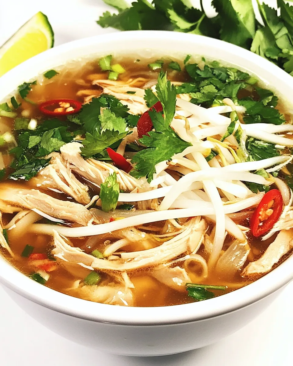 Classic Instant Pot Vietnamese Chicken Pho dish photo
