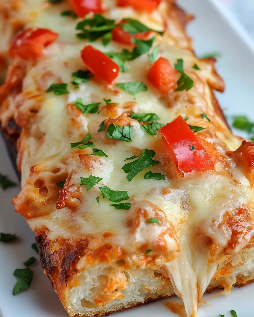 Classic Italian Chicken Cheesy Bread image