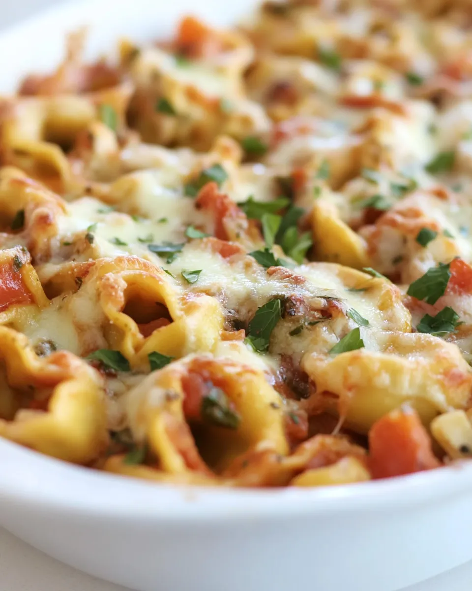 Homemade Italian Herb Baked Cheese Tortellini photo