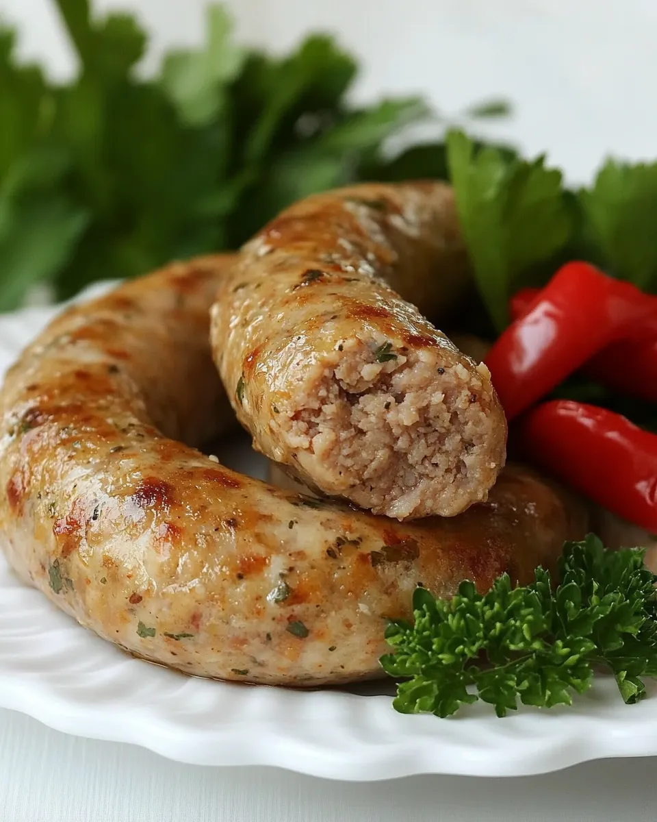 Delicious Italian Turkey Sausage plate image