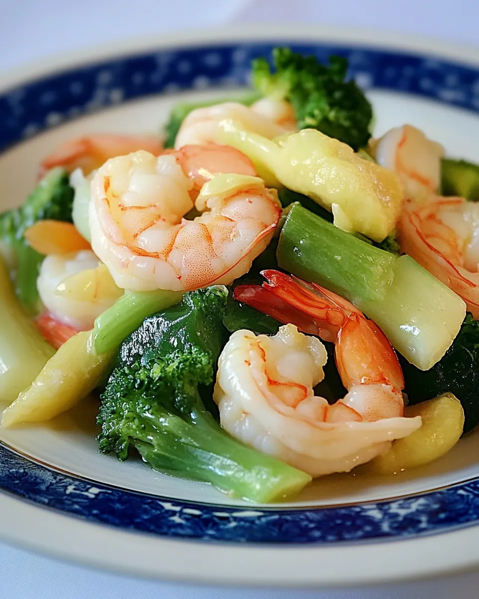 Homemade Jade Shrimp with Fragrant Vegetables picture
